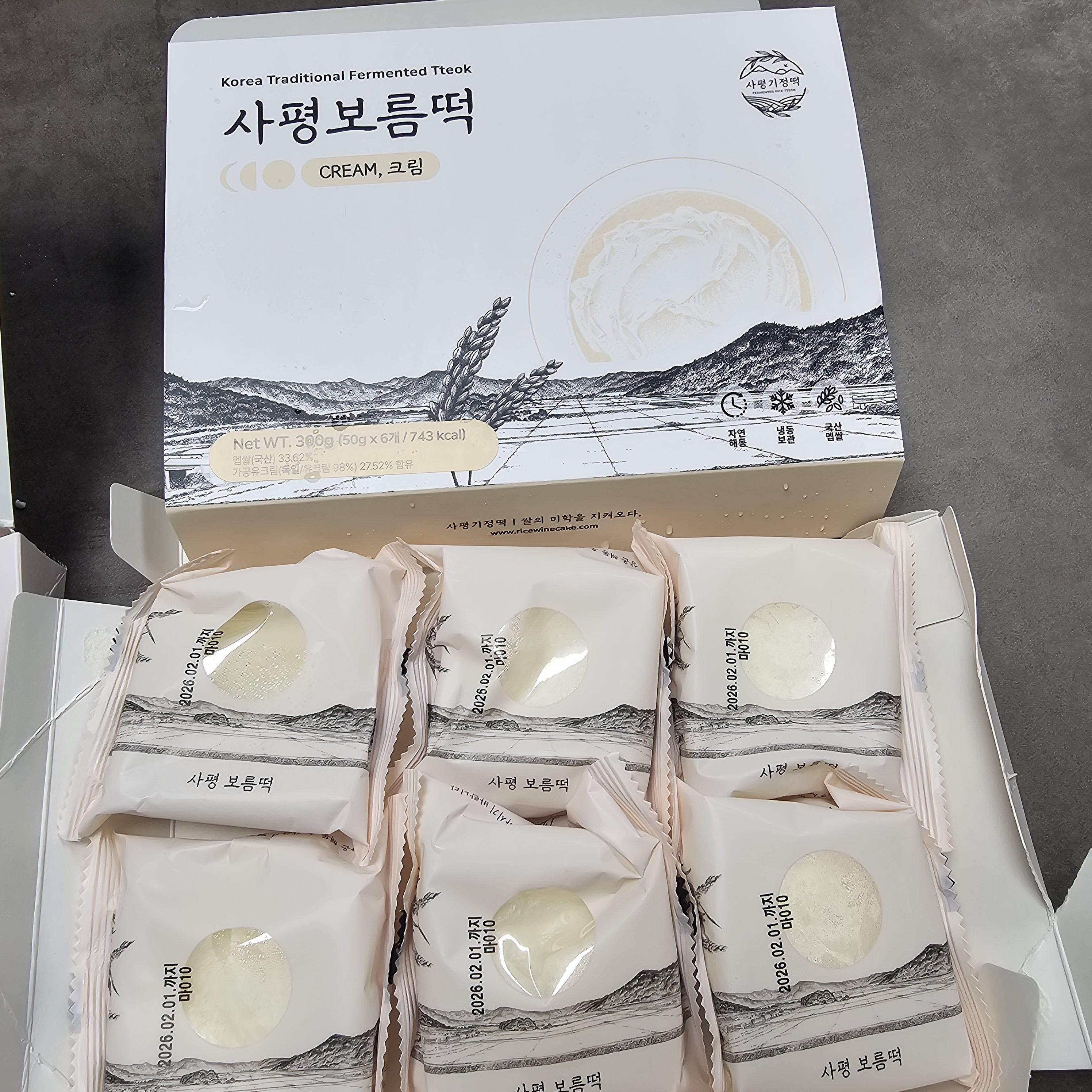 사평 보름떡(크림) 6개입