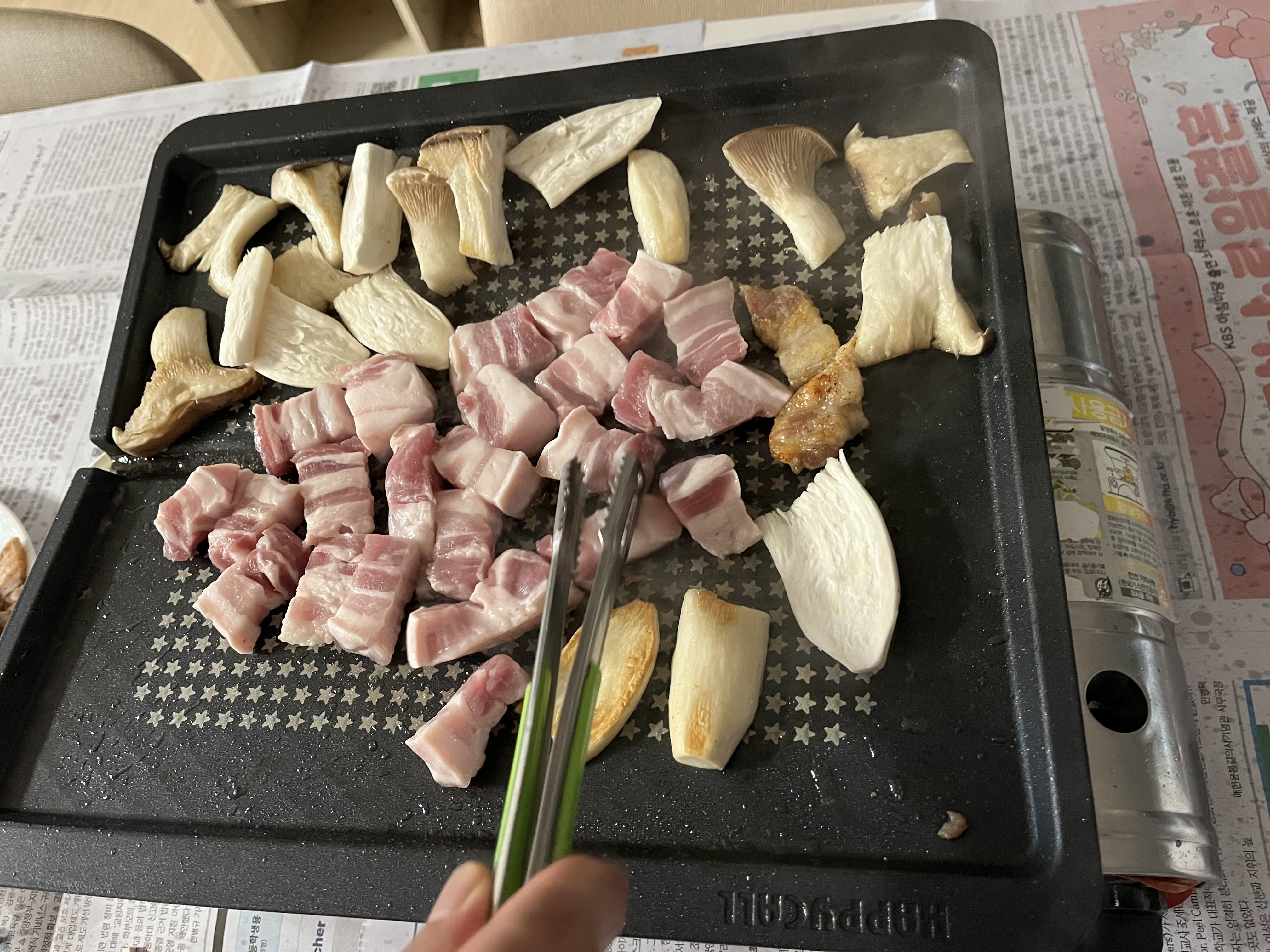 화순 재래토종 흑돼지 한입벽돌오겹살 300g