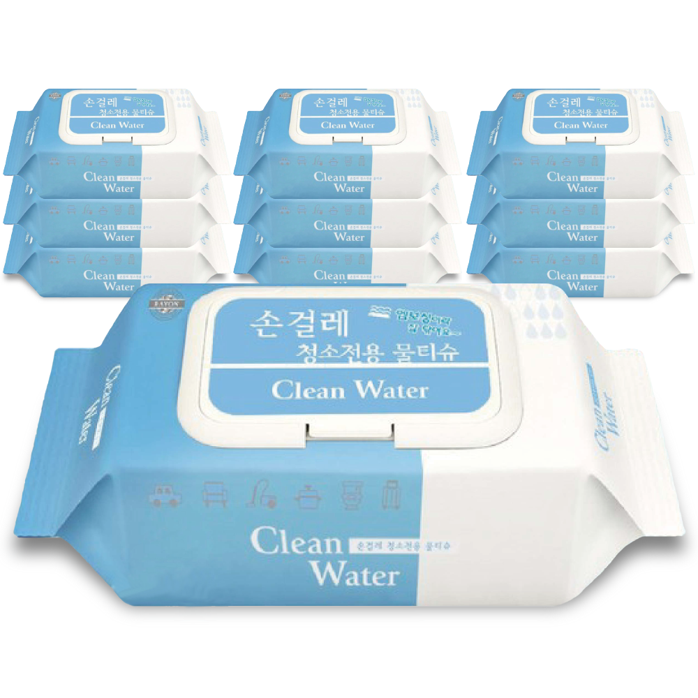 미엘 클린워터 손걸레 청소전용 10팩