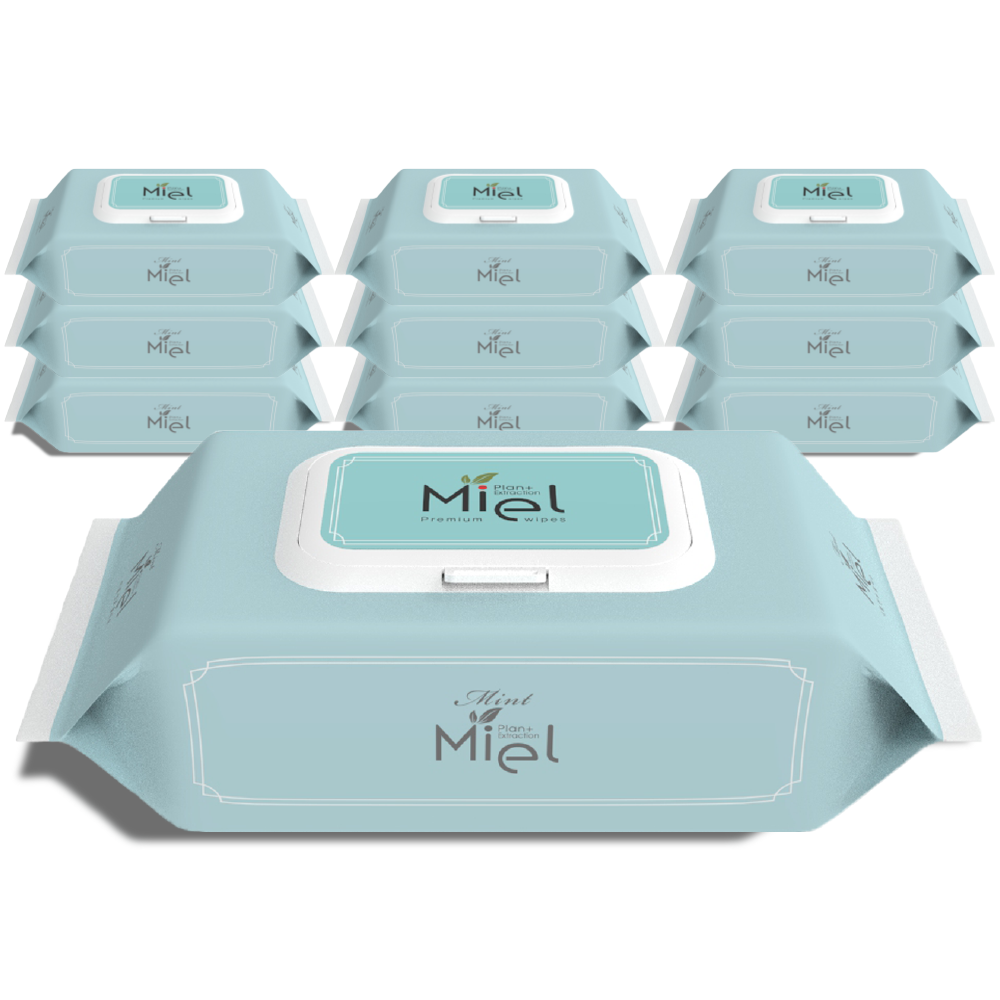 미엘 민트 물티슈 10팩