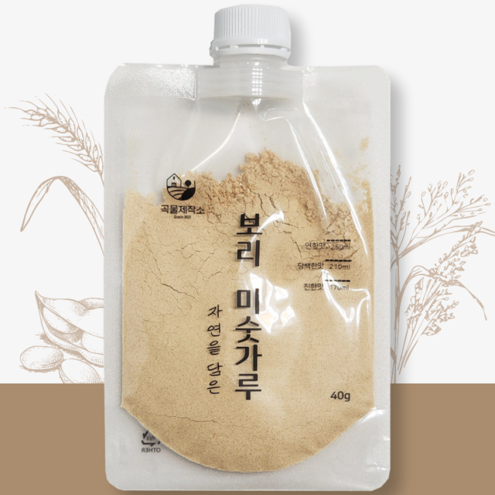 곡물제작소 자연을 담은 보리 미숫가루 파우치형