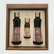 진향참기름세트2 (참기름320ml 1병 + 참기름80ml 1병 + 볶음참깨150g 1병)