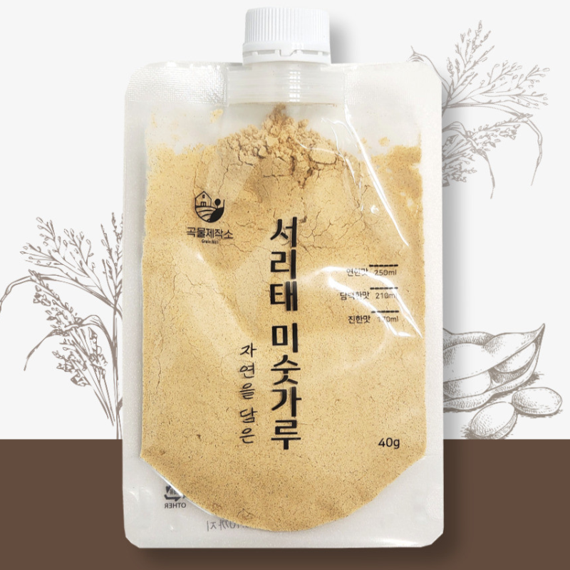 곡물제작소 자연을 담은 서리태 미숫가루 파우치형
