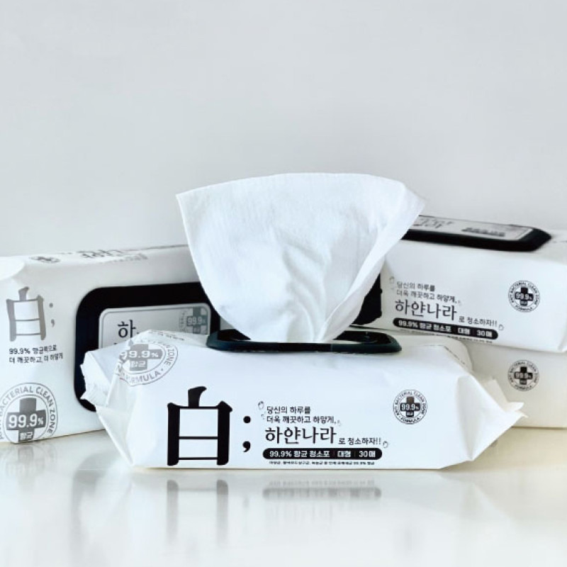 하얀나라 물걸레 청소포 10팩